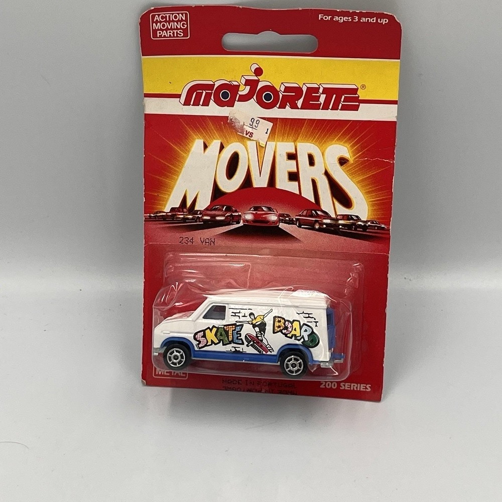 MAJORETTE MOVERS 200 SERIES Skate Board VAN #234 Diecast Car New